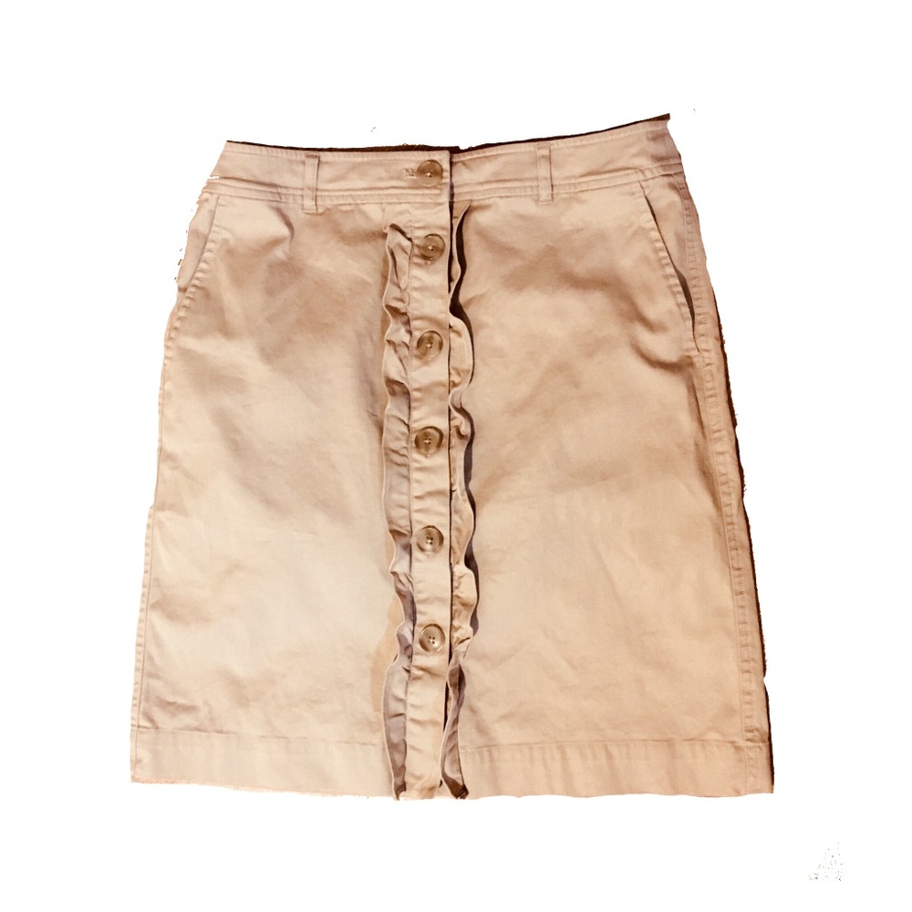 Talbots Khaki Pocket Skirt